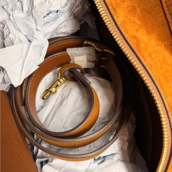 Coach Empire 40 Bag in Brown Suede - Picture 10 of 14